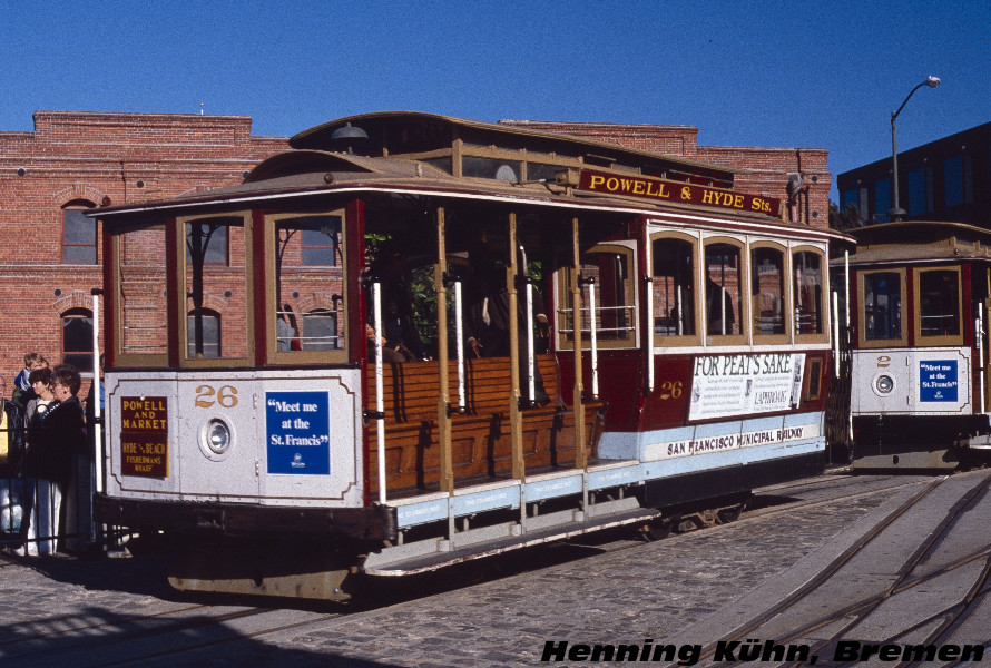 San Francisco Cable Car #26
